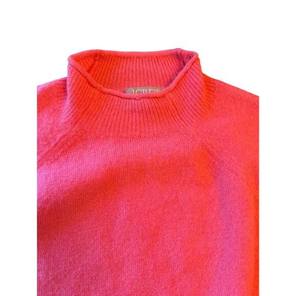 J.Crew Womens Pink Turtleneck Sweater S Wool Alpaca Poly Blend - Picture 5 of 5